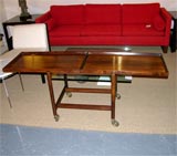 Danish Rosewood Serving Trolley by Poul Hundevad thumbnail 2