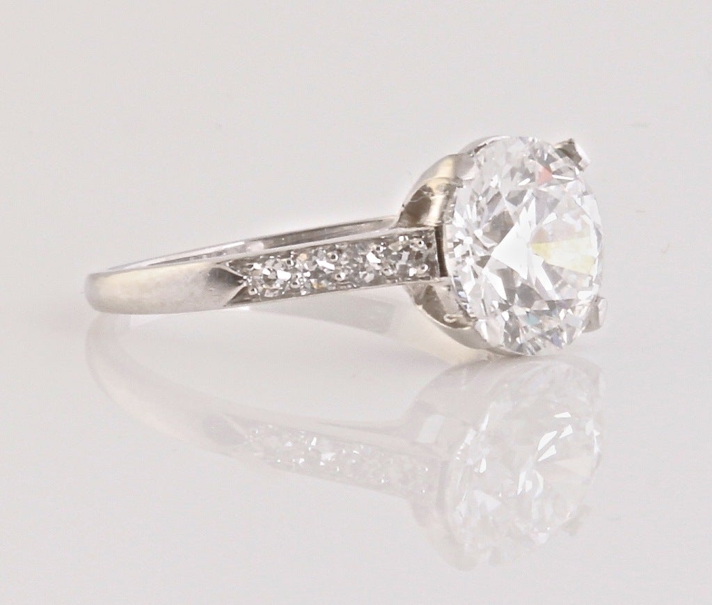 CARTIER 1930's Diamond Engagement Ring image 2