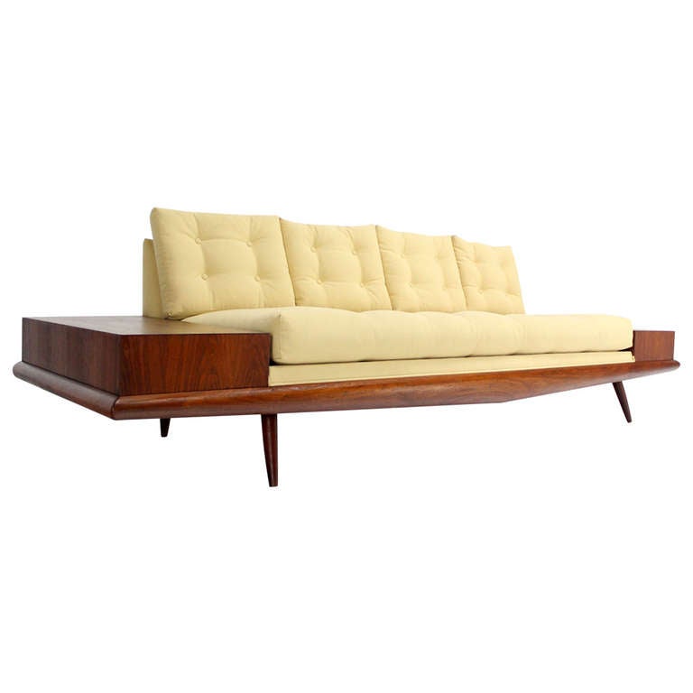 Adrian Pearsall MidCentury Modern Walnut End Table Sofa 
