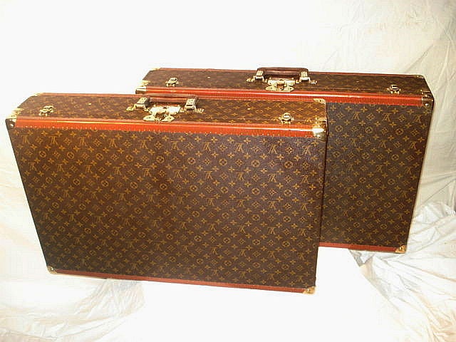Matching set of vintage Louis Vuitton hardside luggage at 1stdibs