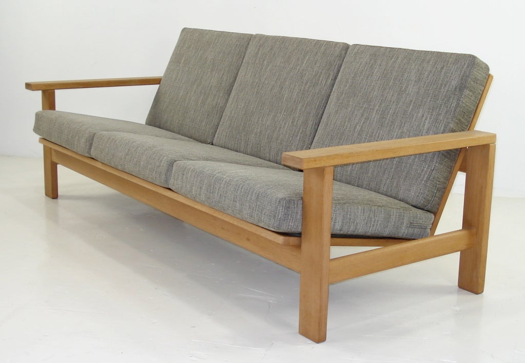 Classic Hans Wegner Danish Modern Sofa and Chair Set at 1stdibs