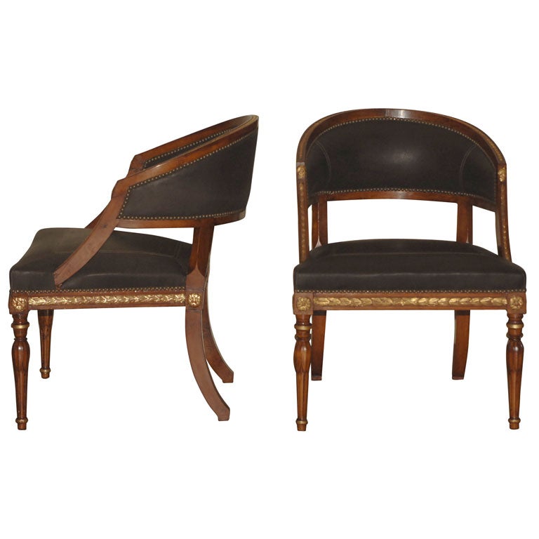 Pair of Gustavian Tub Chairs-