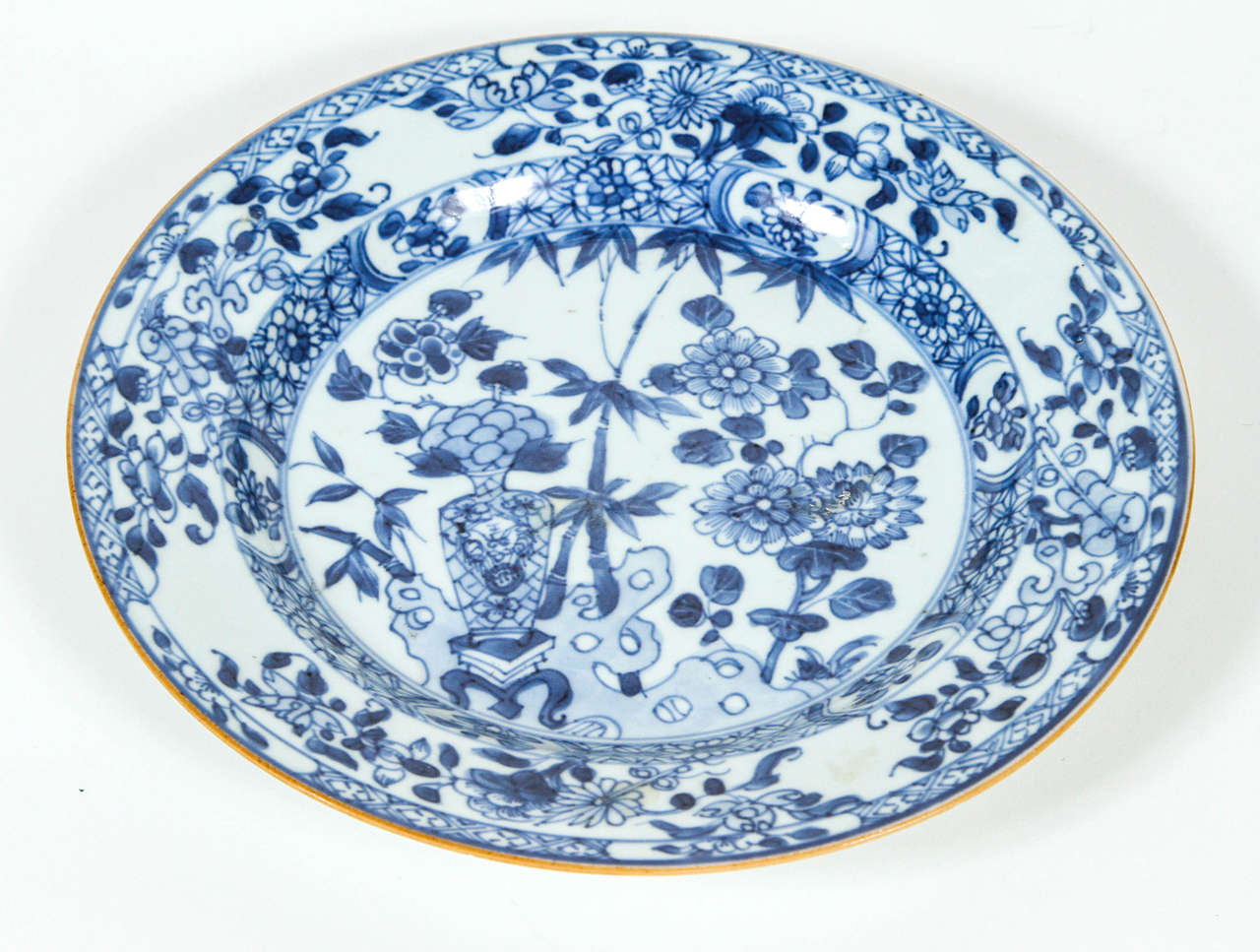 Chinese Blue and White Porcelain Plate, 19th Century image 5
