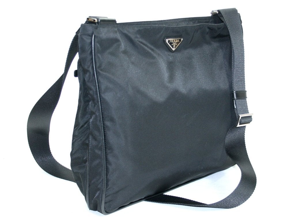 Prada Black Nylon Large Crossbody Bag image 2