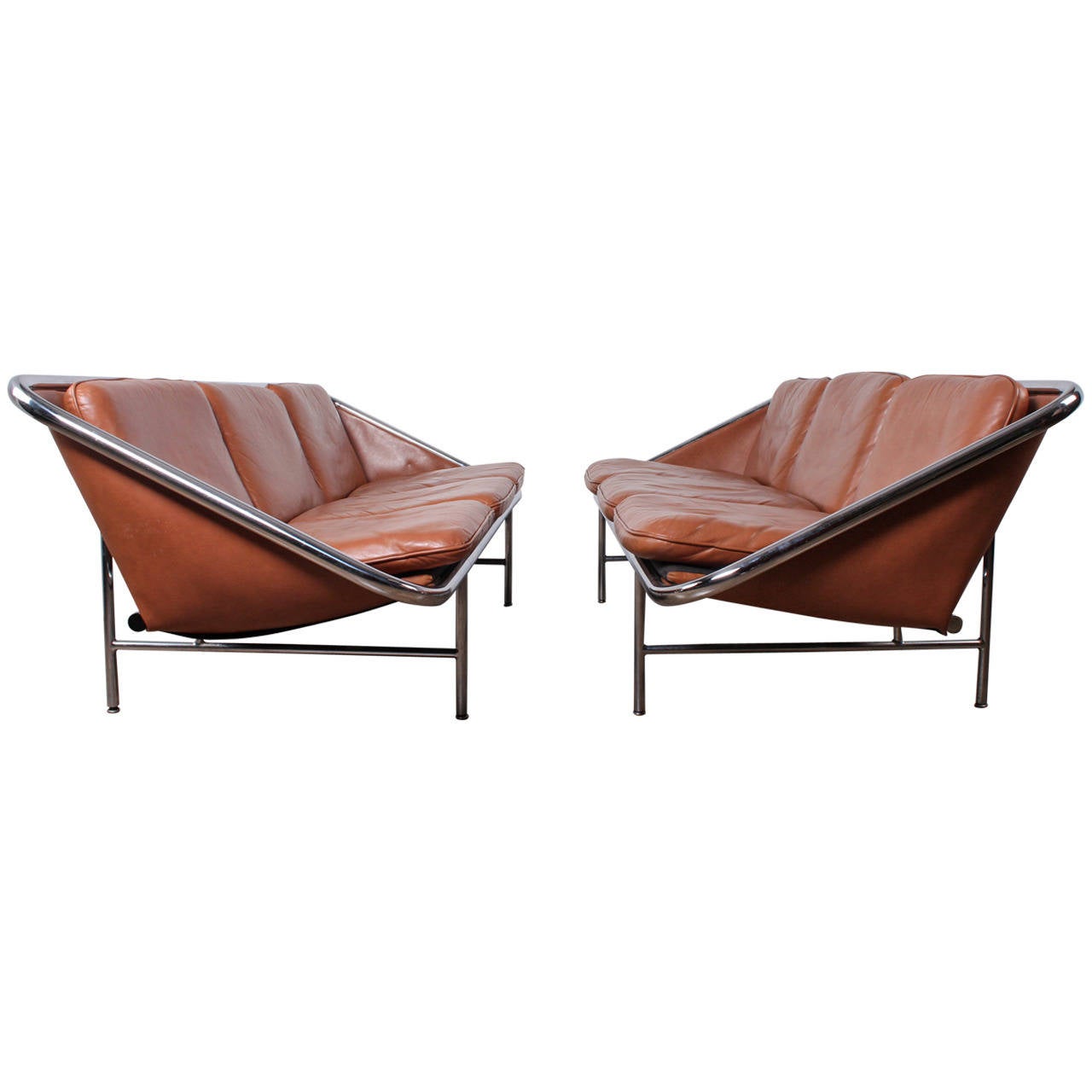 George Nelson pair of sling sofas, 1960s