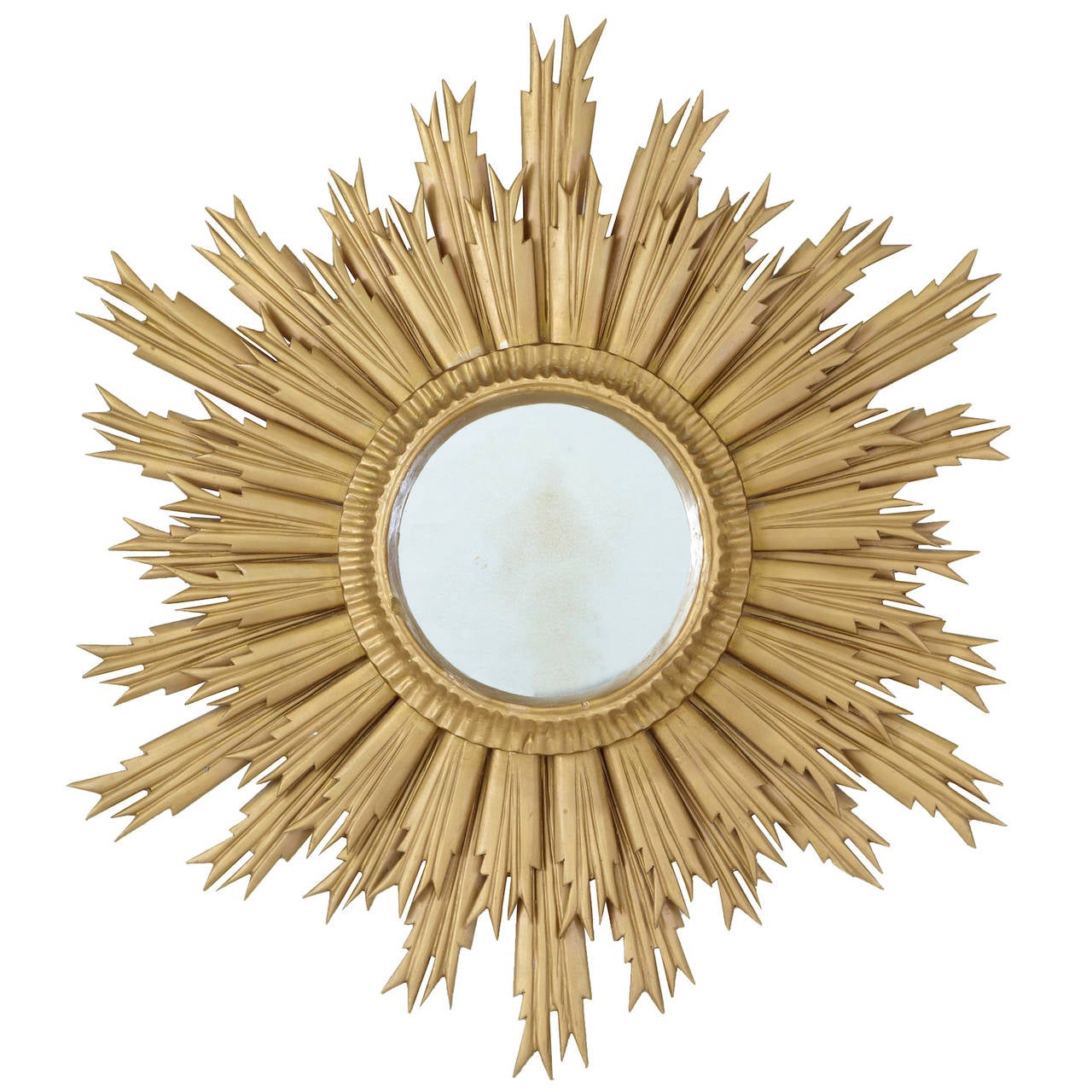 Late Art Deco Sunburst Mirror, circa 1950