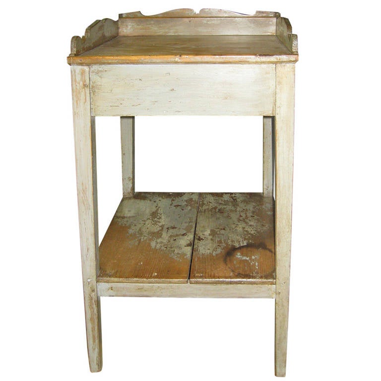 Two-tier pine washstand, 1890