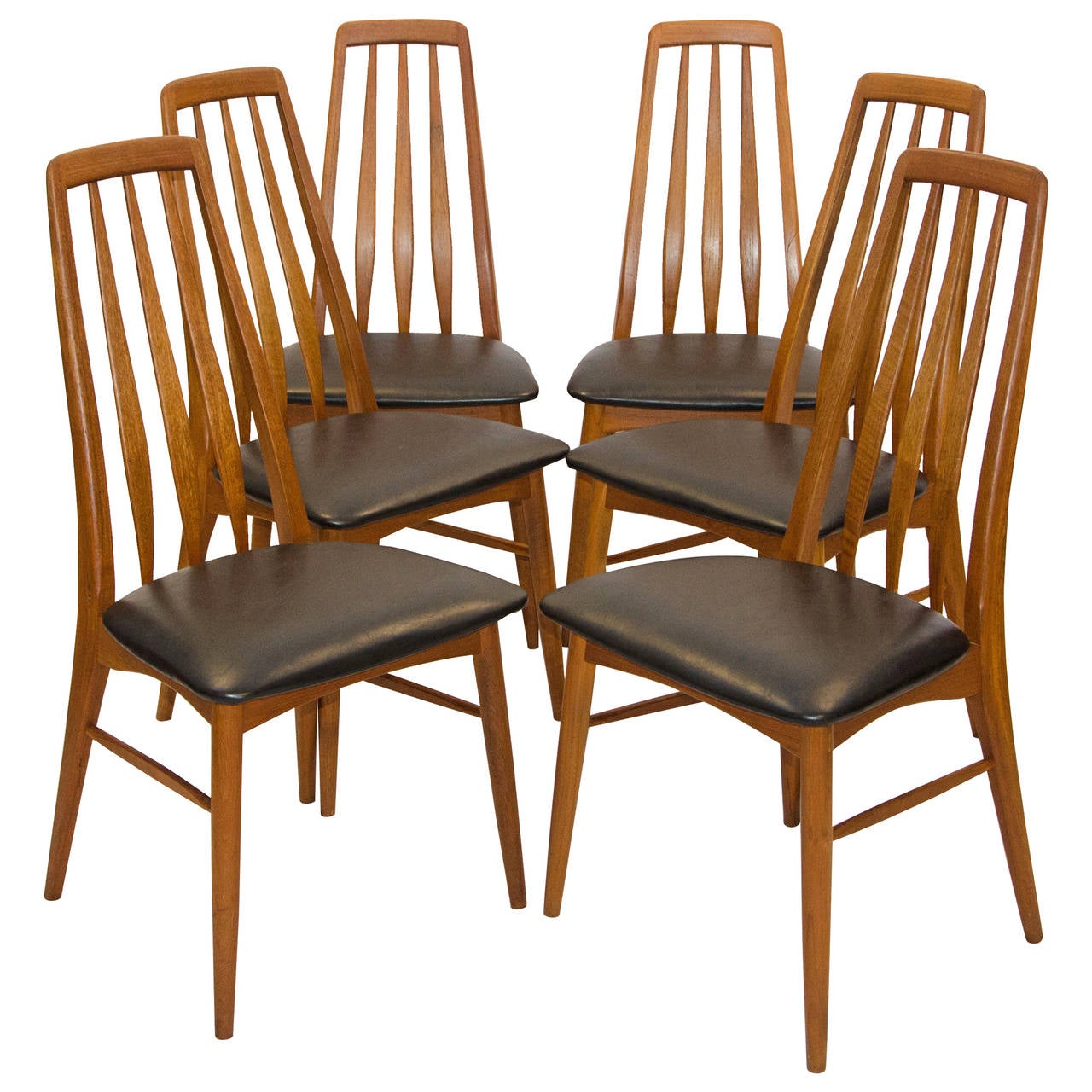 Six Danish Teak Dining Chairs, Koefoed Hornslet