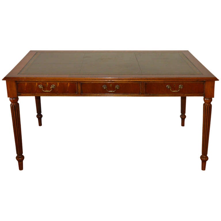 Louis XVI Style Mahogany Partner Desk