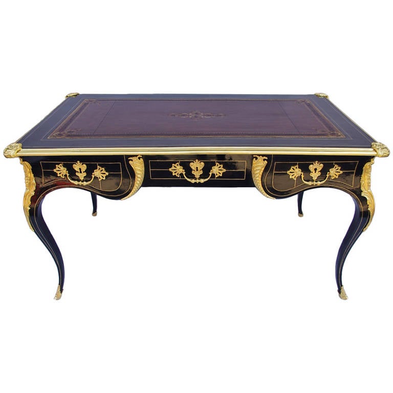 Louis XV-style lacquered desk, 1880
