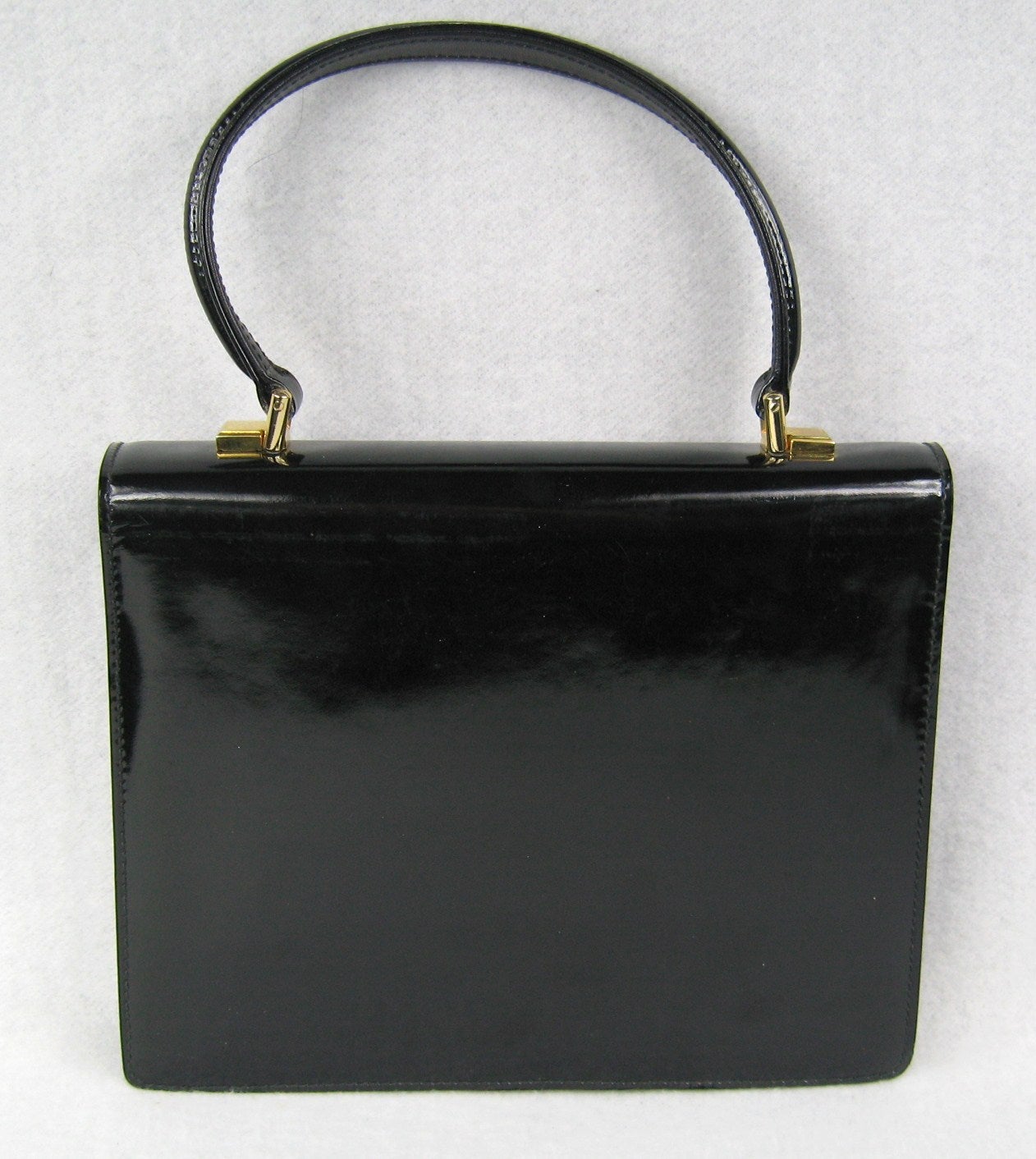 Gucci Vintage Black Calf Handbag 1960s New Old Stock at 1stdibs